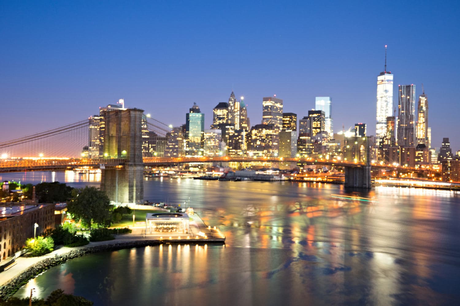 New york city blurry