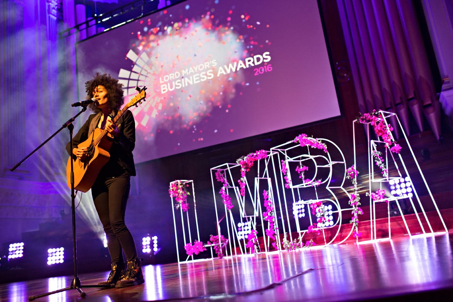 Brisbane lord Mayor's Business Awards 2016Event Photography Brisbane LMBA guitar entertainment